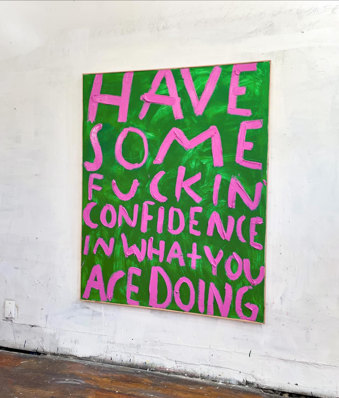 I did something on my giant chalkboard that is neither terrible nor embarrassing